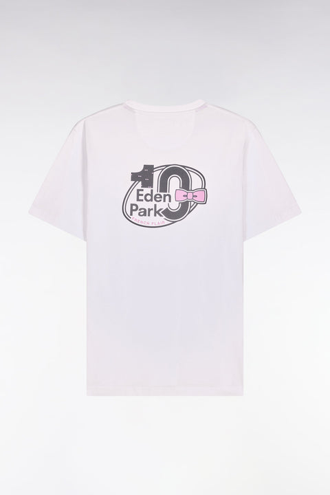 T-shirt à manches courtes blanc sérigraphié coupe regular - Image 2
