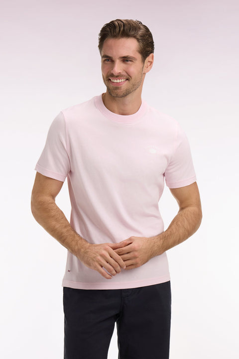 T-shirt à manches courtes sérigraphie dos rose coupe regular - Image 3