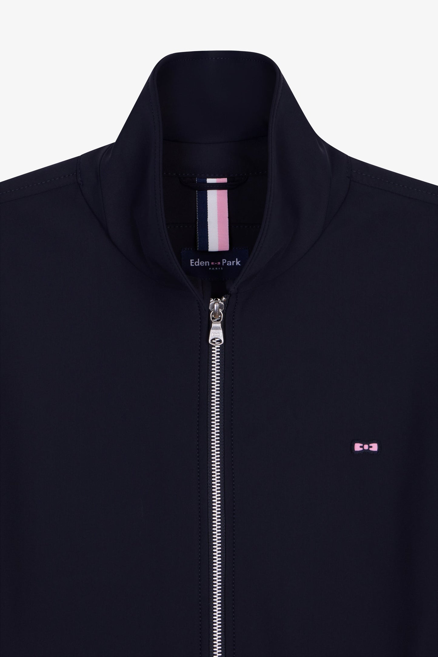 Blouson en nylon technique double face marine