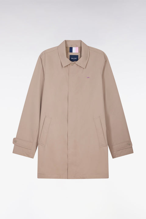 Imperméable court en nylon grège - Image 2