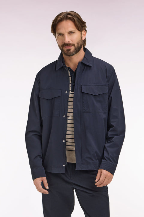 Surchemise en nylon stretch marine - Image 3
