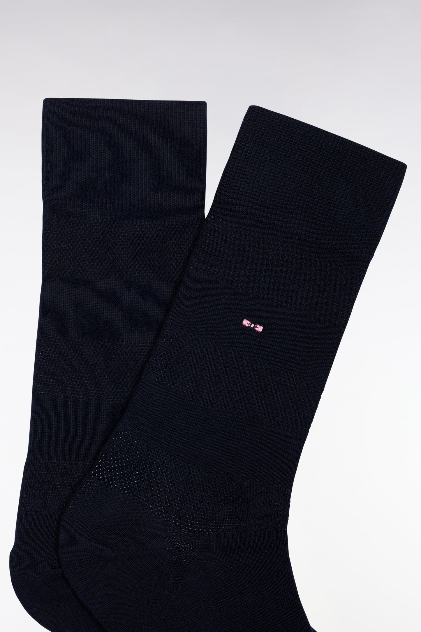 Chaussettes en coton stretch mélangé marine