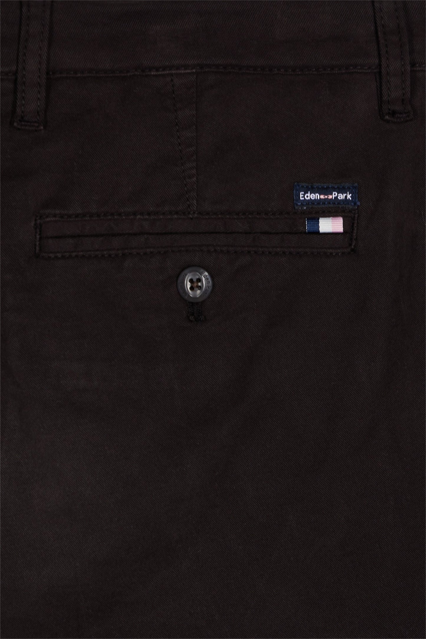 Pantalon chino sans plis en coton stretch marron