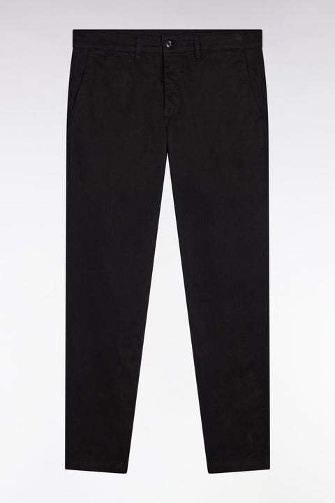 Pantalon chino sans plis en coton stretch noir - Image 2