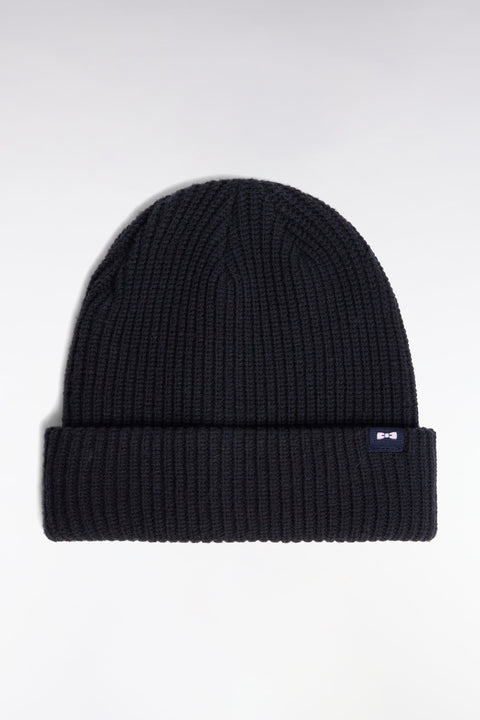 Bonnet en coton mélangé marine - Image 1