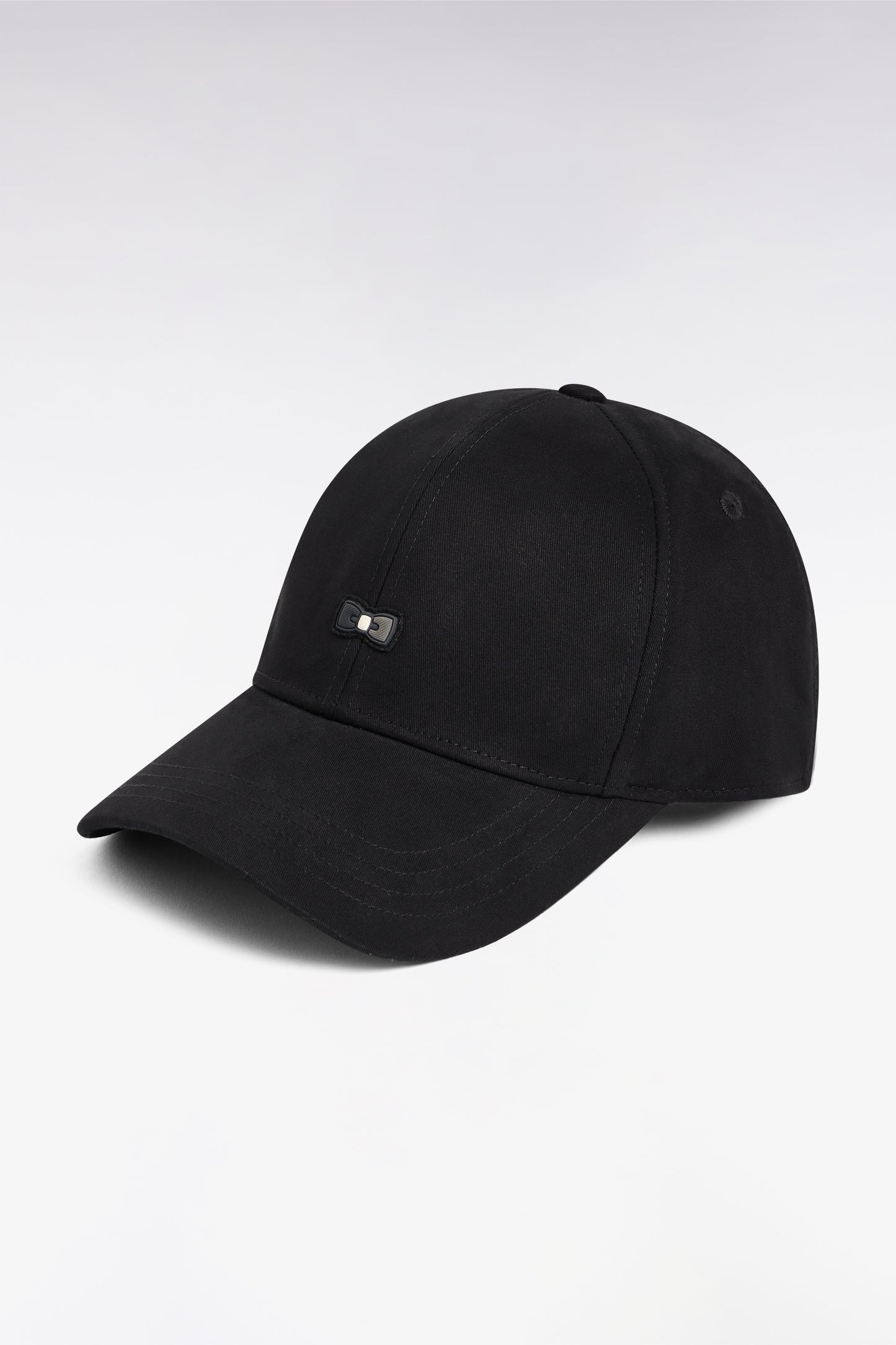 Casquette en piqué coton noire
