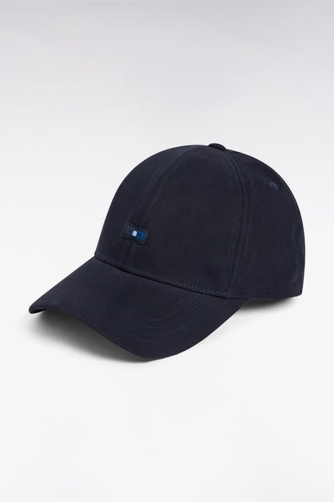 Casquette en piqué coton marine nœud papillon tricolore - Image 1