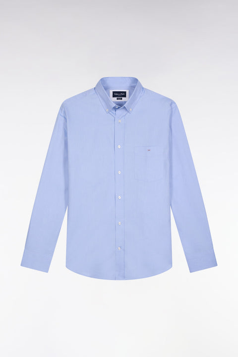 Chemise en coton ciel coupe droite - Image 2