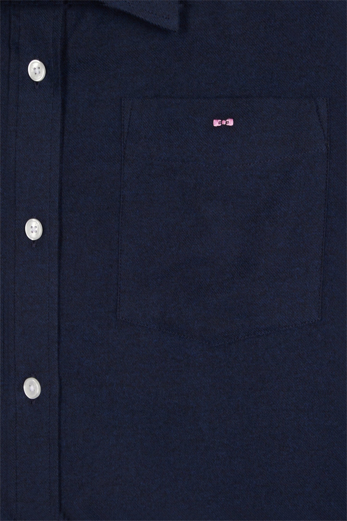 Chemise en popeline de coton marine coupe Relaxed