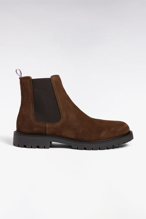 Bottines chelsea en cuir suédé marron - Image 3