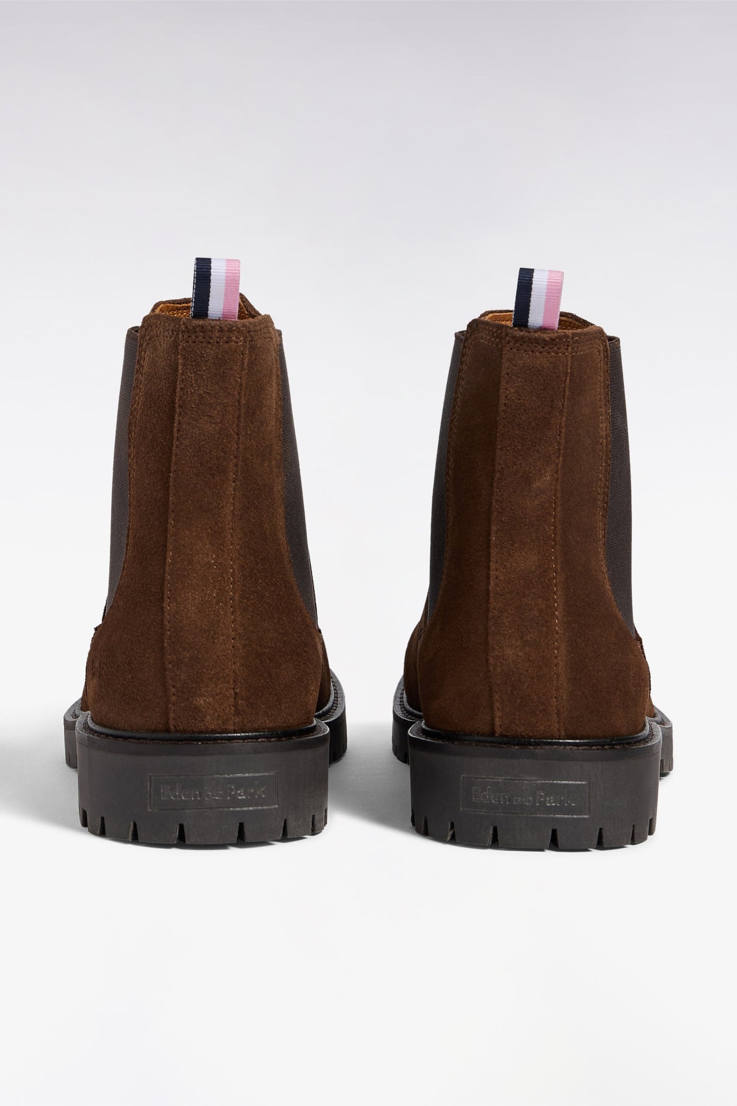 Bottines chelsea en cuir suédé marron
