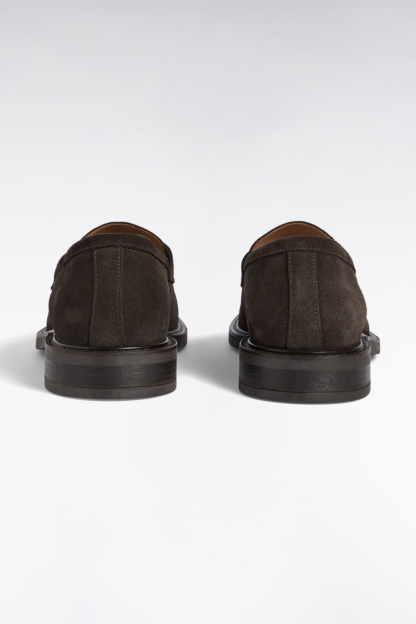 Mocassins en cuir suédé marron
