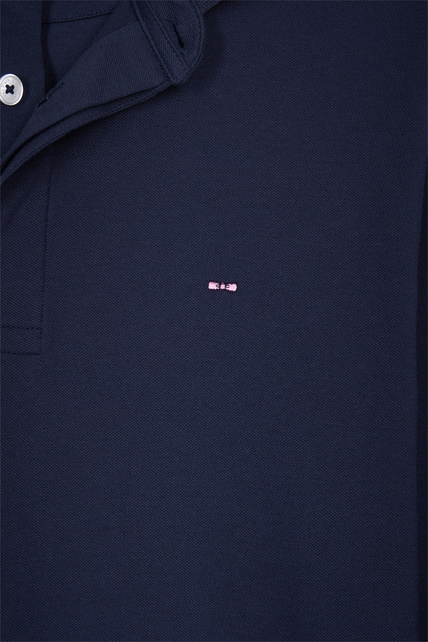 Polo à manches longues en coton stretch gris coupe slim