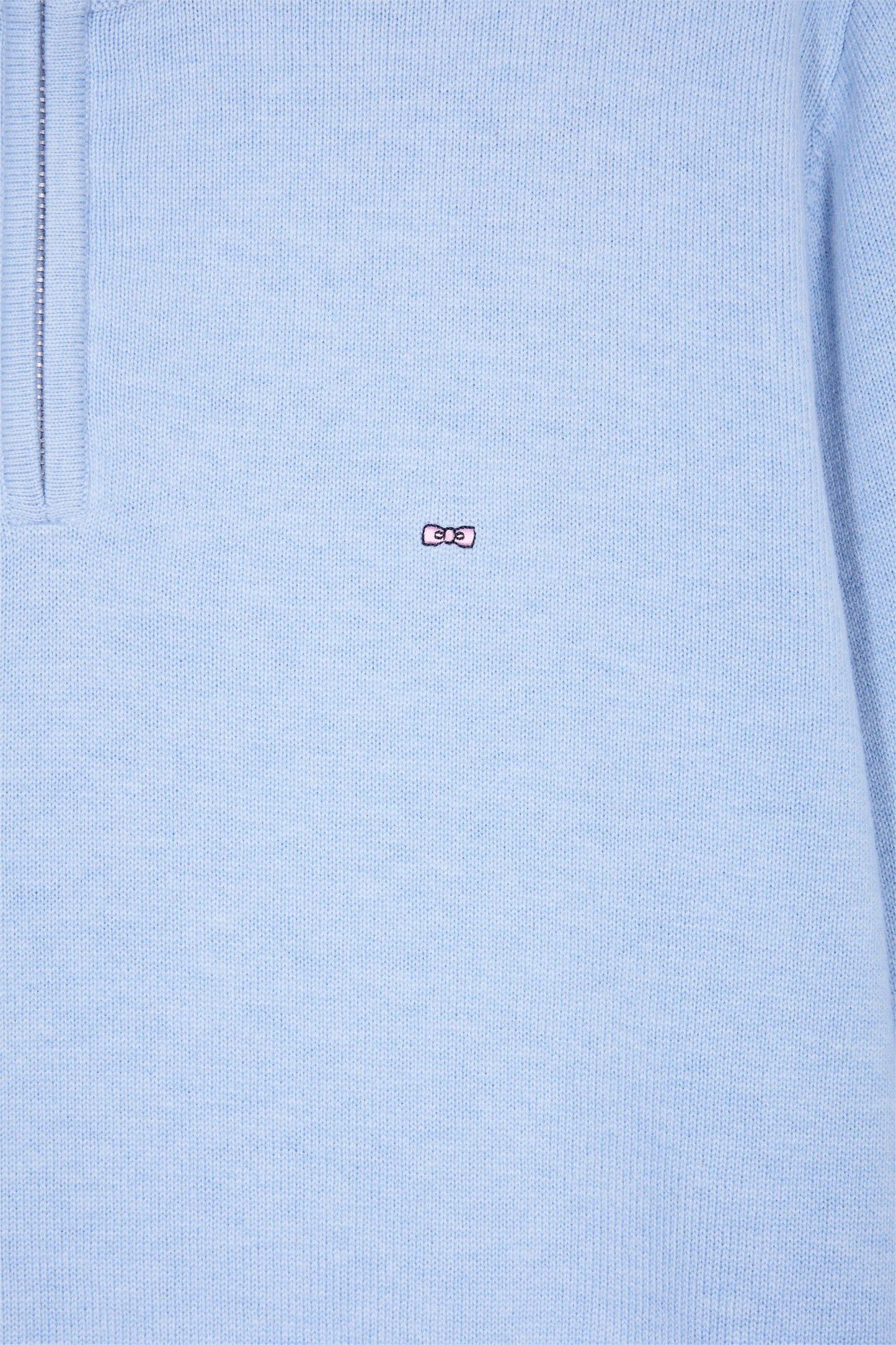 Pull col camionneur en laine et coton marine