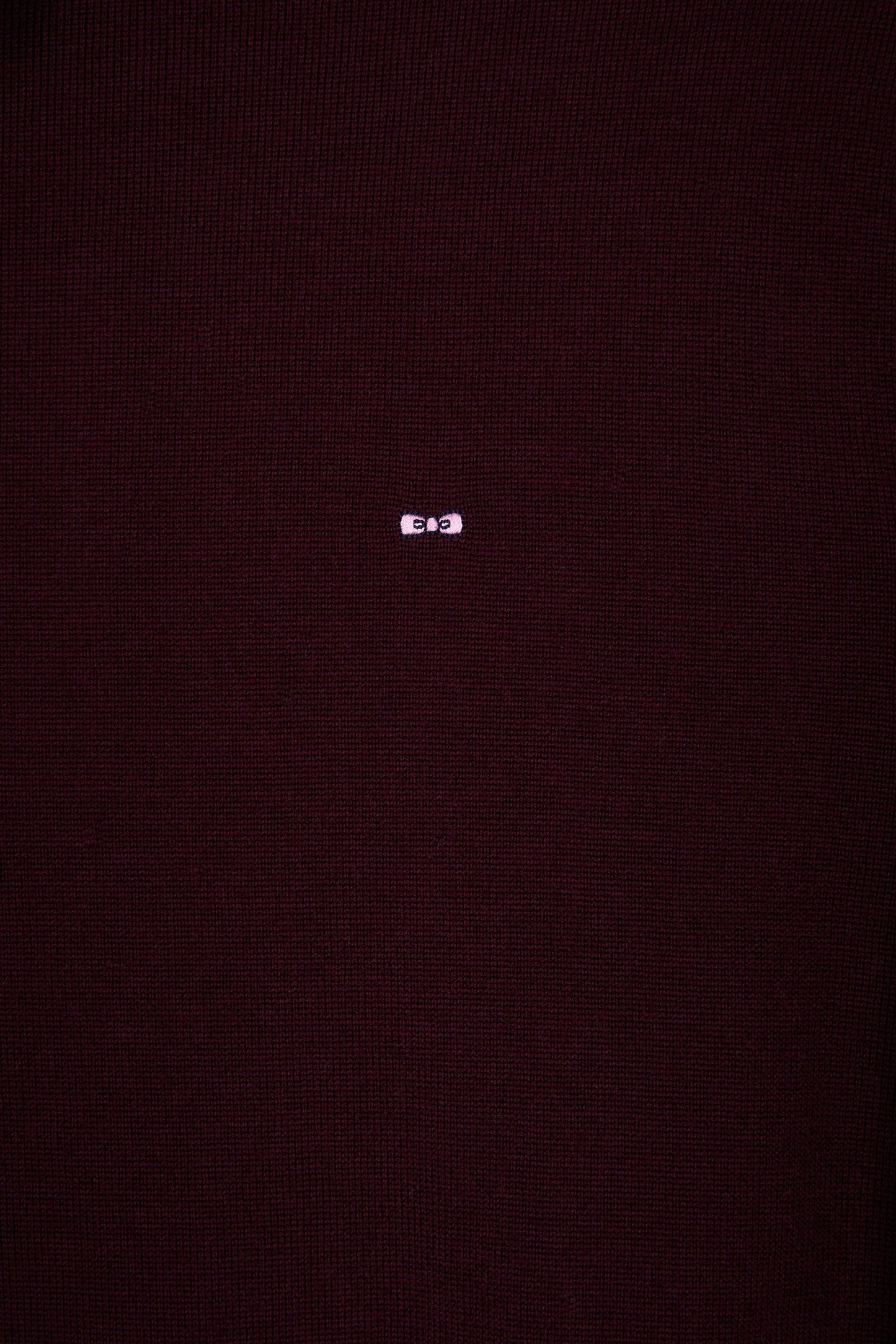 Pull col roulé en laine mérinos bordeaux