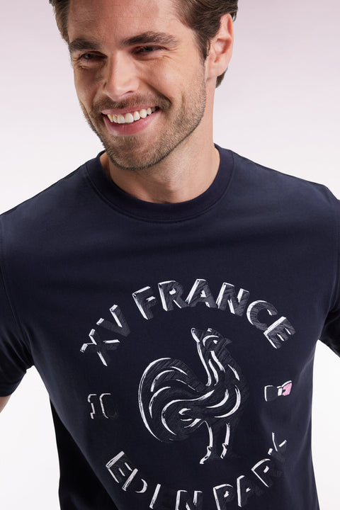 T-shirt à manches courtes marine XV de France - Image 3