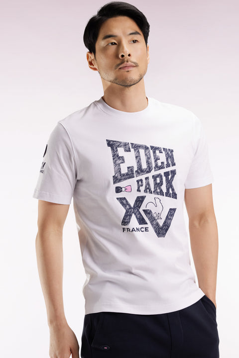 T-shirt à manches courtes blanc sérigraphie XV de France - Image 3