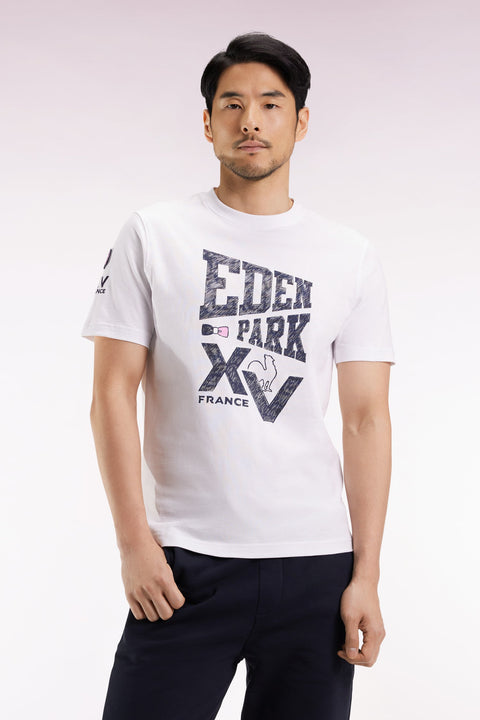 T-shirt à manches courtes blanc sérigraphie XV de France - Image 1