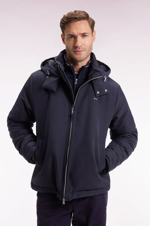 Blouson coupe vent marine à capuche - Image 1