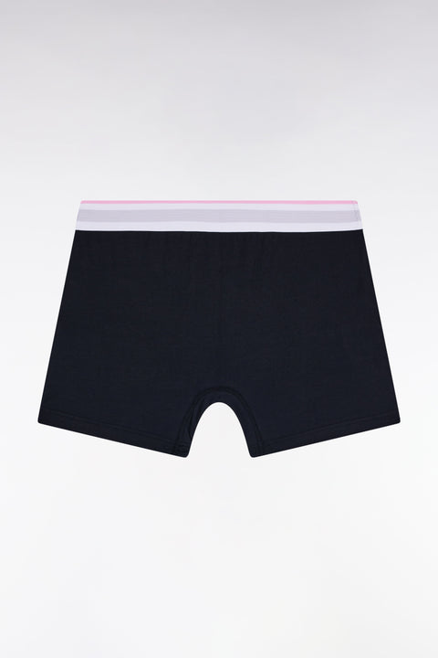 Boxer en jersey de coton colorblock ciel - Image 2