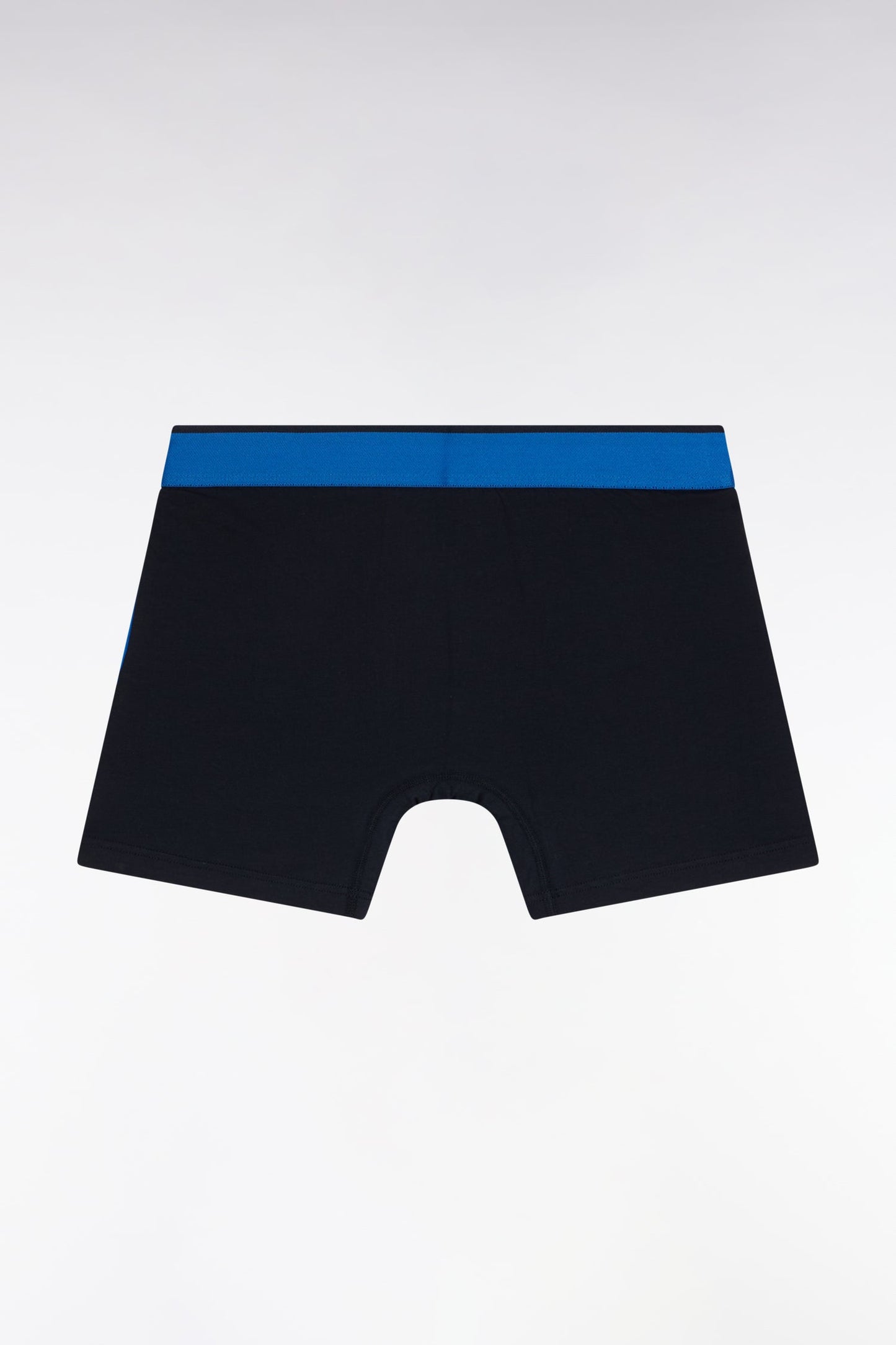 Boxer en jersey de coton colorblock bleu