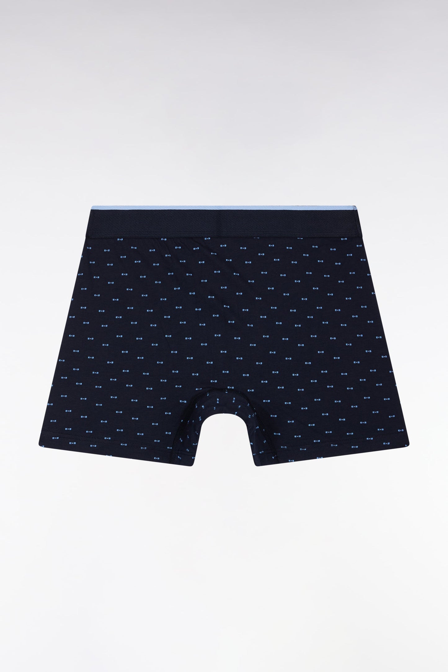Boxer en jersey de coton micro-motifs nœuds papillon bleu