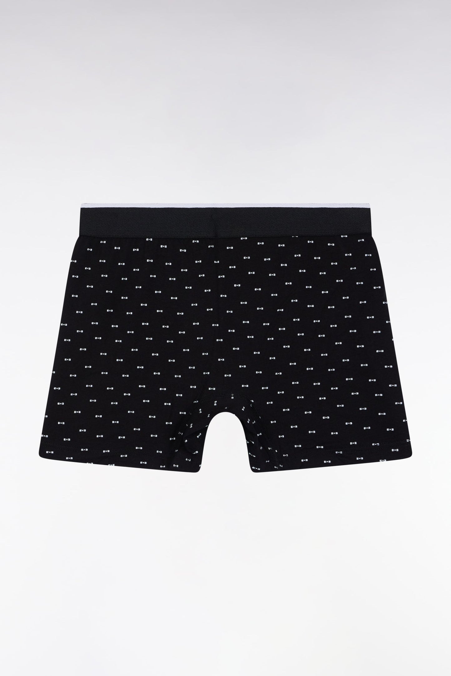 Boxer en jersey de coton micro-motifs nœuds papillon noir