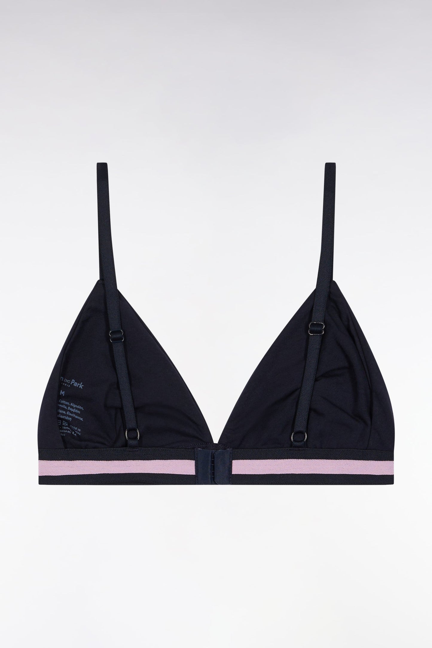 Soutien-gorge en jersey stretch marine à logo