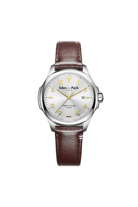 Montre à quartz Cuir Brun - Image 1