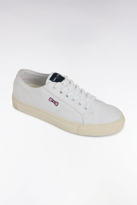 Baskets basses en coton blanches - Image 1