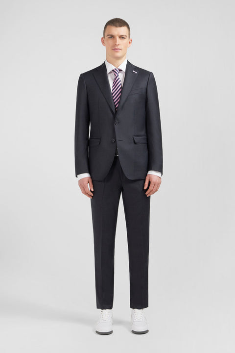 Costume regular en laine gris foncé - Image 1