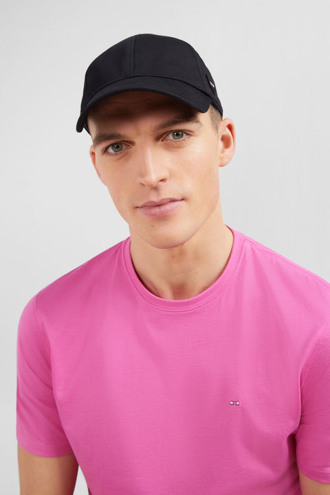 Casquette noire unie en coton - Image 2