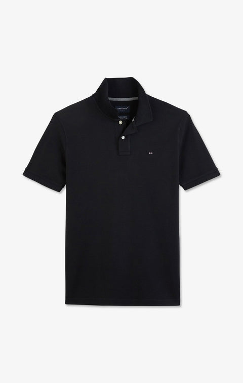 Polo bleu marine en coton pima stretch - Image 2