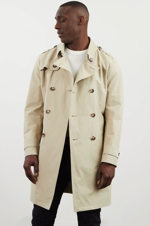 Trench coat déperlant beige - Image 1