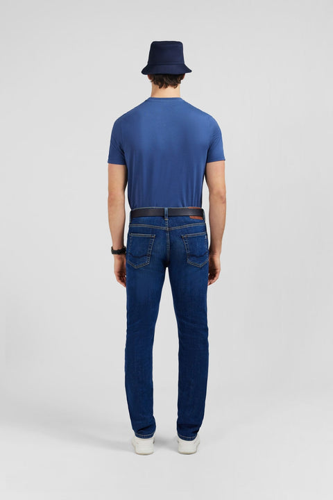 Jean slim bleu en coton extensible - Image 3