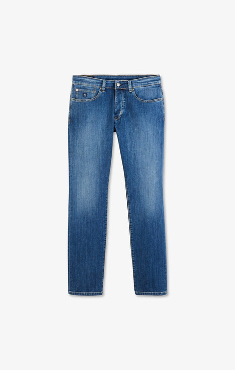 Jean bleu en coton stretch - Image 2