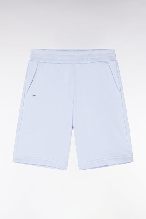 Short en molleton coton ciel coupe droite - Image 1