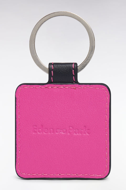 Porte-clefs en cuir rose - Image 2