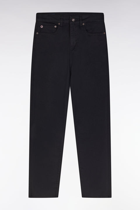 Jean 5 poches en denim stretch noir coupe slim - Image 2
