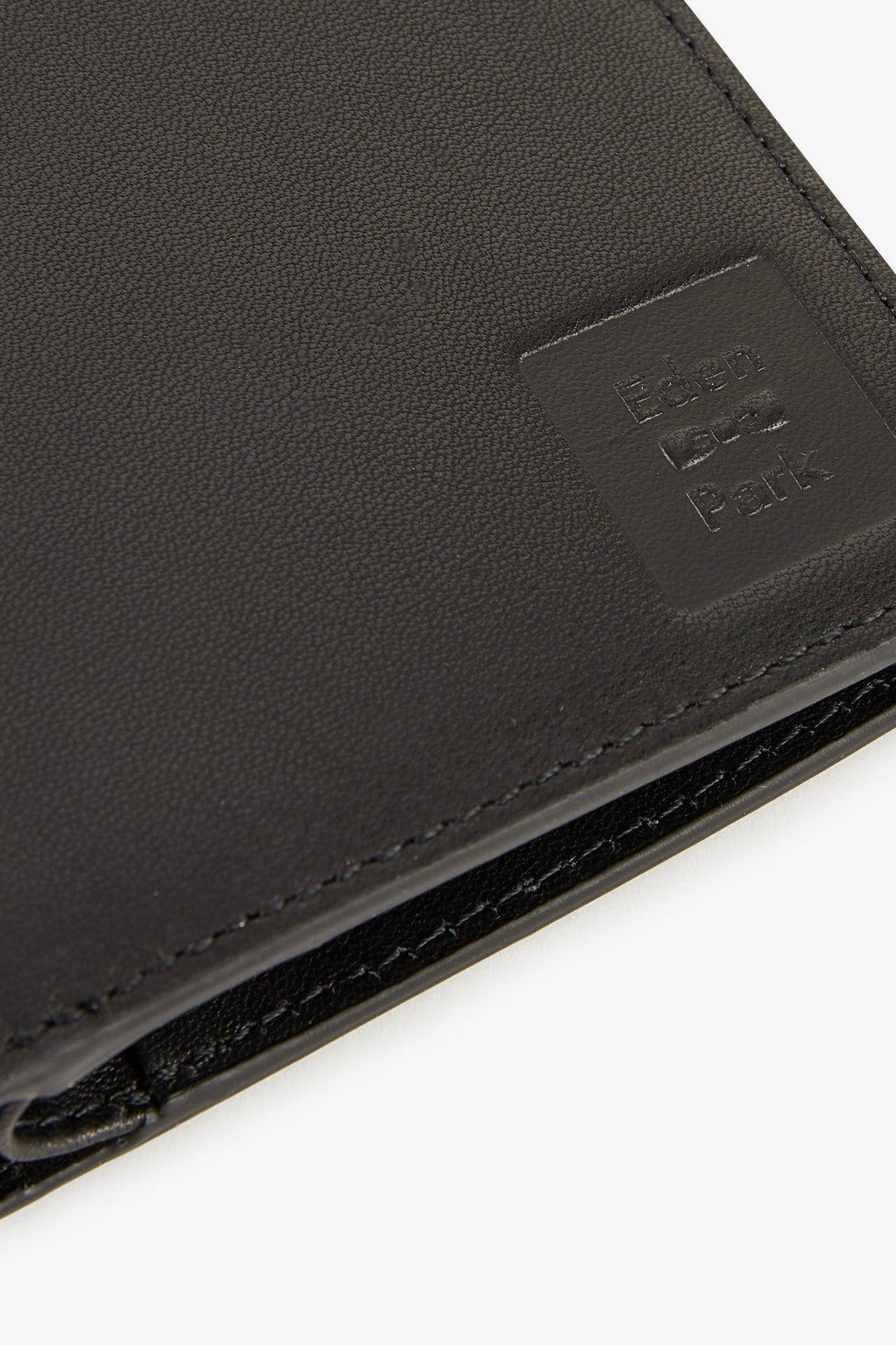 Portefeuille format français cuir noir
