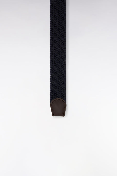 Ceinture élastique en caoutchouc uni marine - Image 3