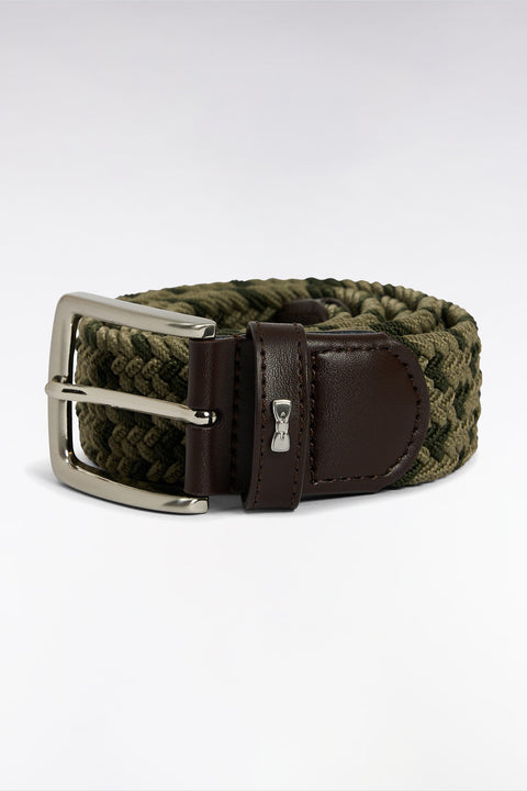 Ceinture élastique en caoutchouc camaïeu kaki - Image 1