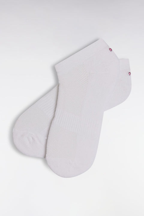 Chaussettes en coton stretch mélangé blanches - Image 2