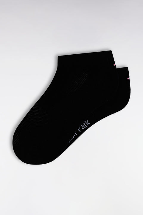 Chaussettes en coton stretch mélangé noires - Image 1