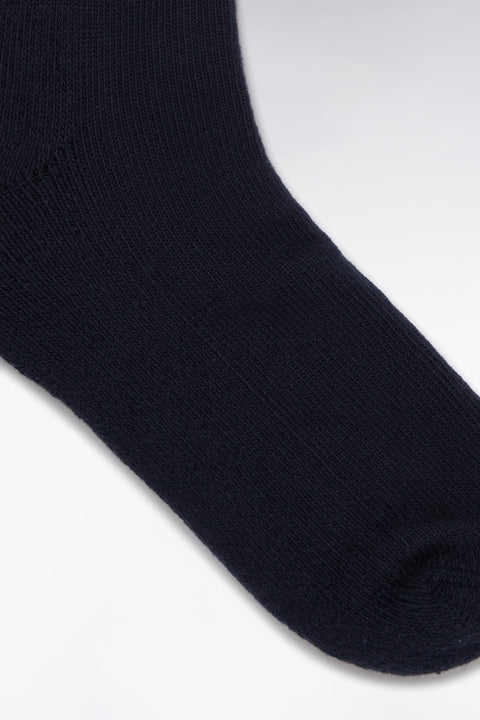 Chaussettes de rugby montantes cerclées roses et marine - Image 3