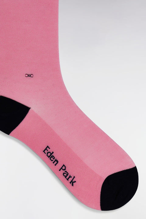 Chaussettes en coton stretch mélangé roses - Image 2