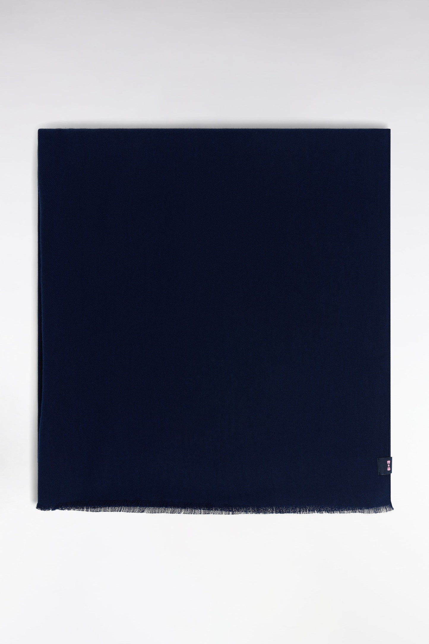 Écharpe fluide unie bleu marine