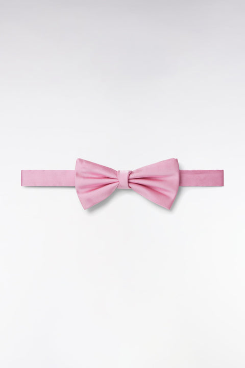 Nœud papillon en soie rose - Image 1