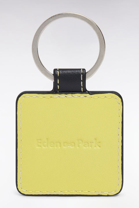 Porte-clefs en cuir jaune - Image 2