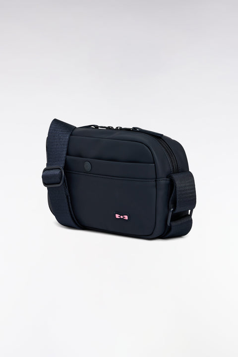 Camera bag en gomme uni marine - Image 3